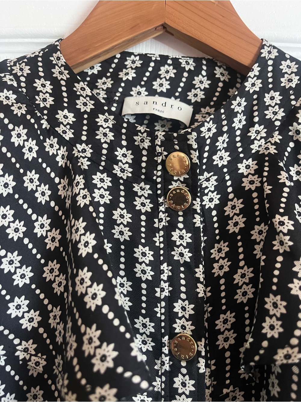 Sandro Ruffle Shirt - Picture 9 of 10